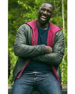 The Takedown Omar Sy Black Leather Jacket