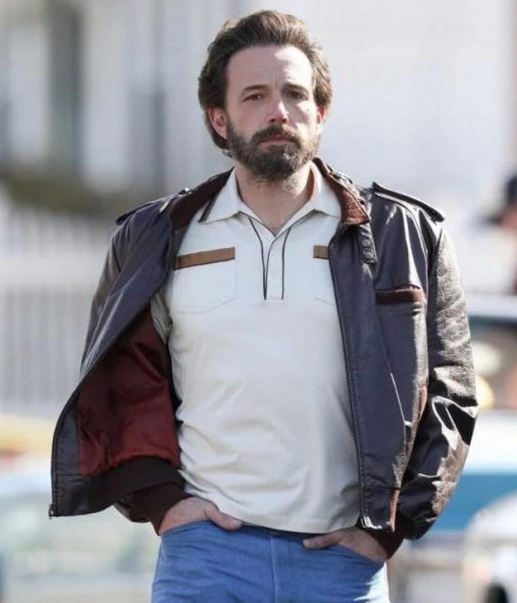 The Tender Bar Ben Affleck Bomber Leather Jacket - Image 5