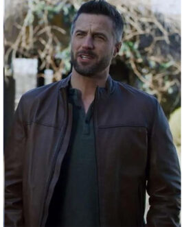 The Wedding Cottage Brendan Penny Brown Leather Jacket