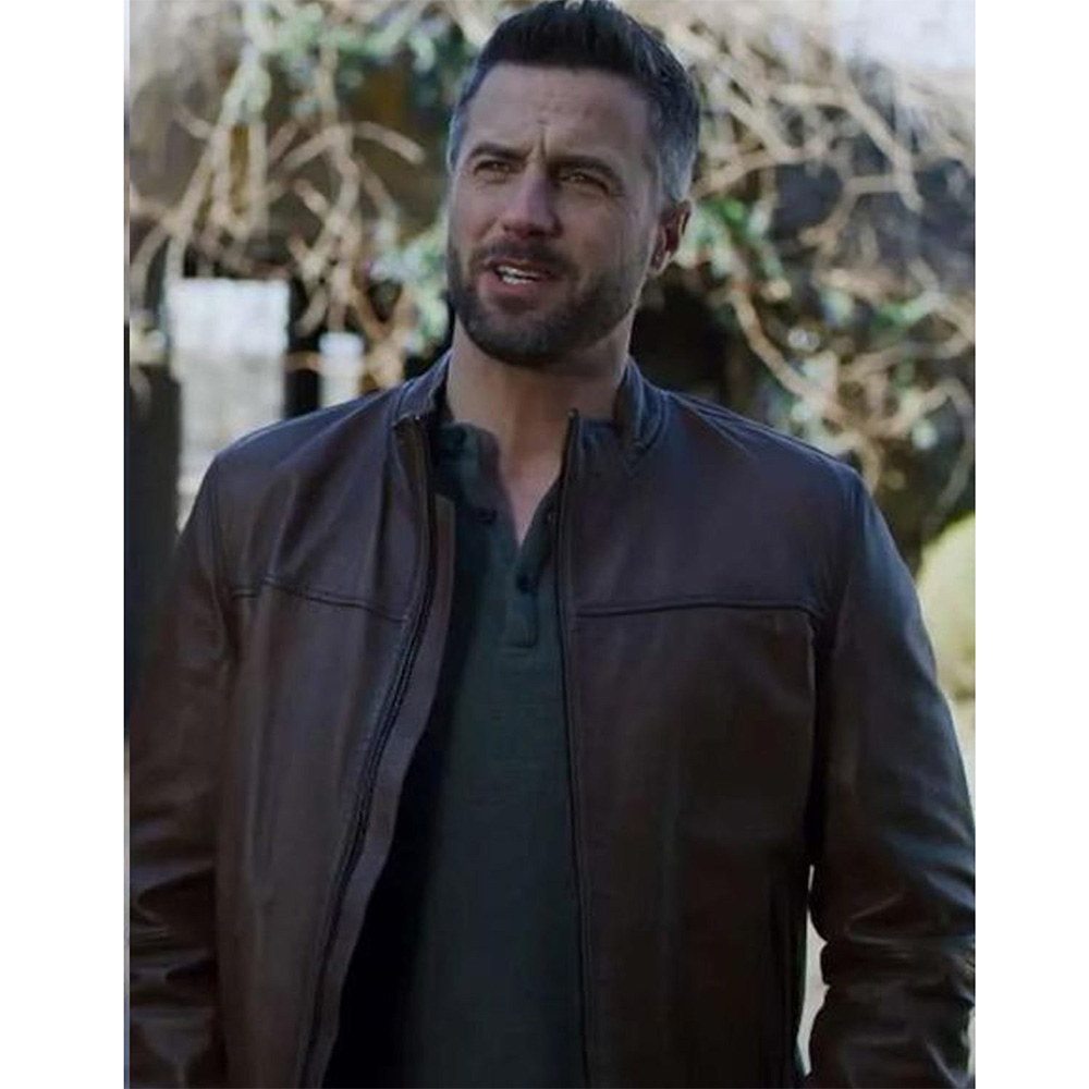 The Wedding Cottage Brendan Penny Brown Leather Jacket - Image 2