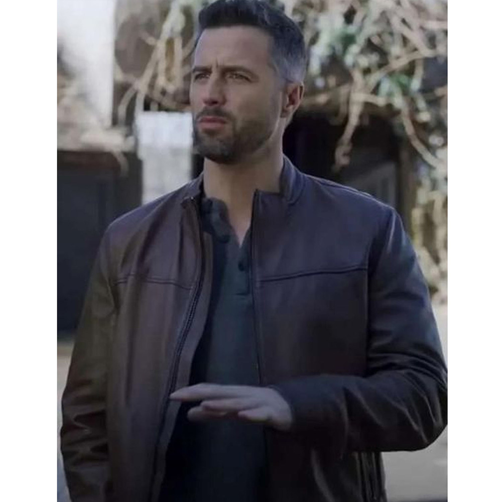 The Wedding Cottage Brendan Penny Brown Leather Jacket - Image 7