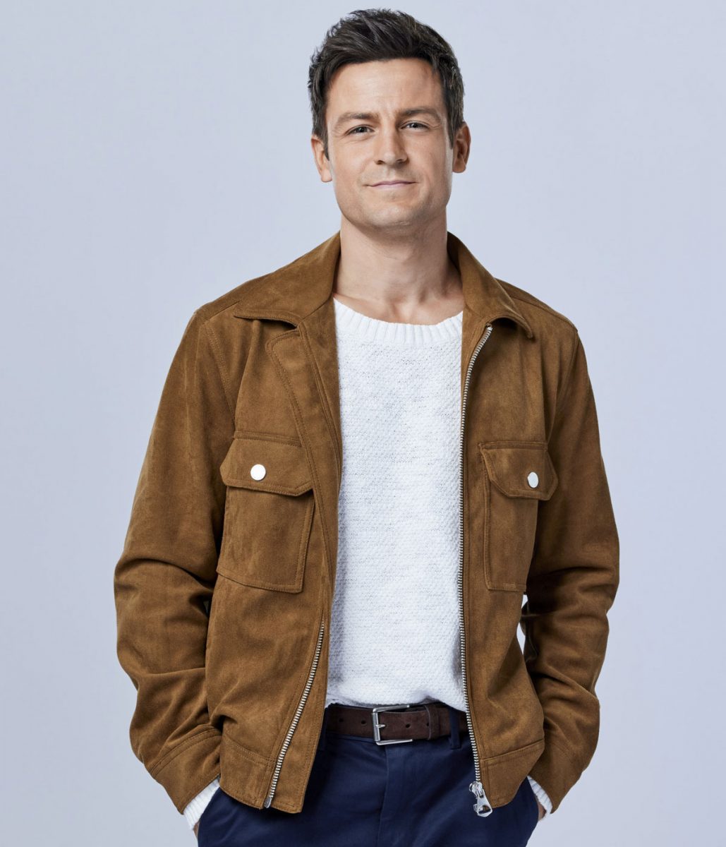 Tyler Hynes An Unexpected Christmas Suede Leather Jacket
