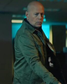 Bruce Willis Wire Room Green Jacket