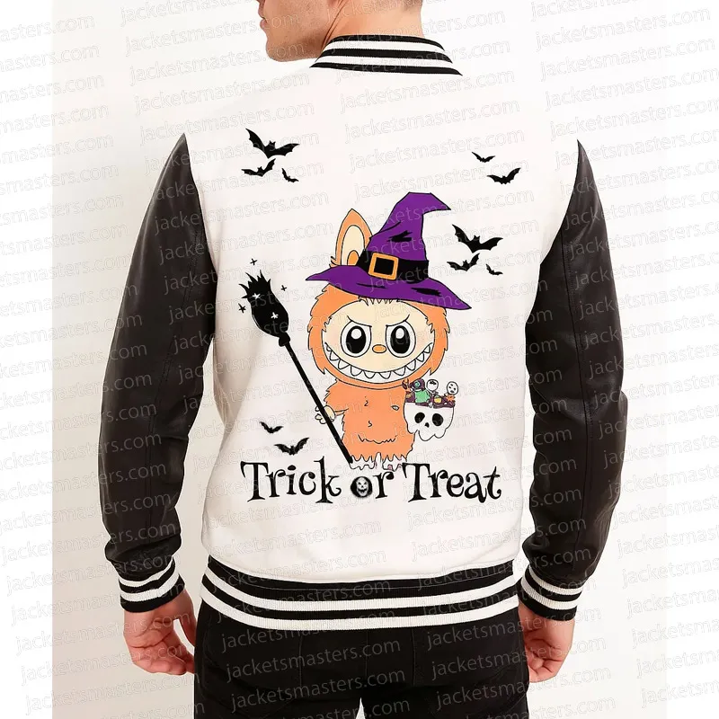 Labubu Halloween Trick or Treat Varsity Jacket - Image 3